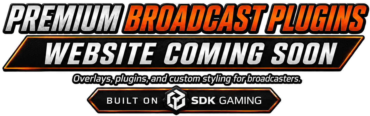Buddy's Plugins — premium broadcast plugins, website coming soon, built on SDK Gaming